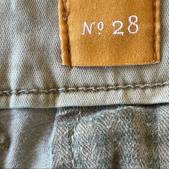Anthro Pilco and the Letterpress Khaki Hyphen Pants with Black Detail - Size 28 - Picture 3 of 9